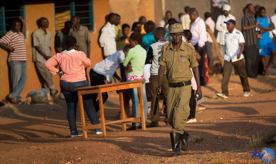 صحنه هایی از روز رای گیری در اوگاندا