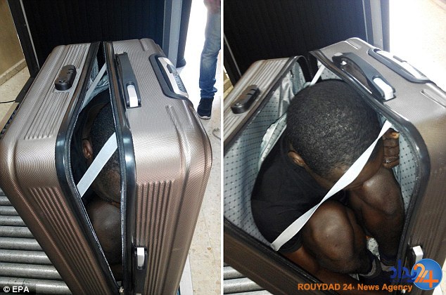قاچاق مهاجر 19 ساله به اسپانیا در یک چمدان (تصاویر)