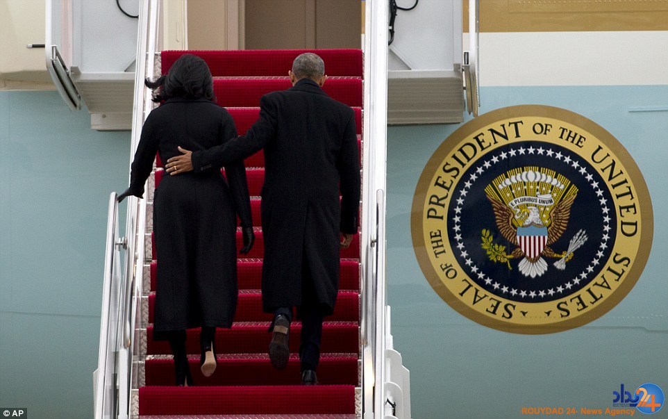 چهره اشک‌بار اوباما در نطق خداحافظی (تصاویر)