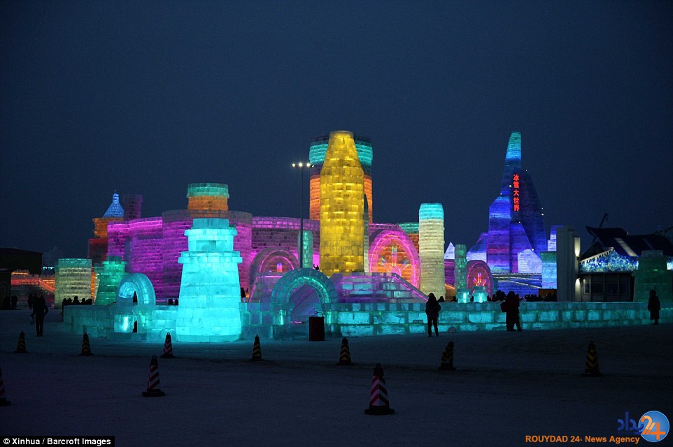 شهر یخی چین با دمای منجمدکننده (تصاویر)