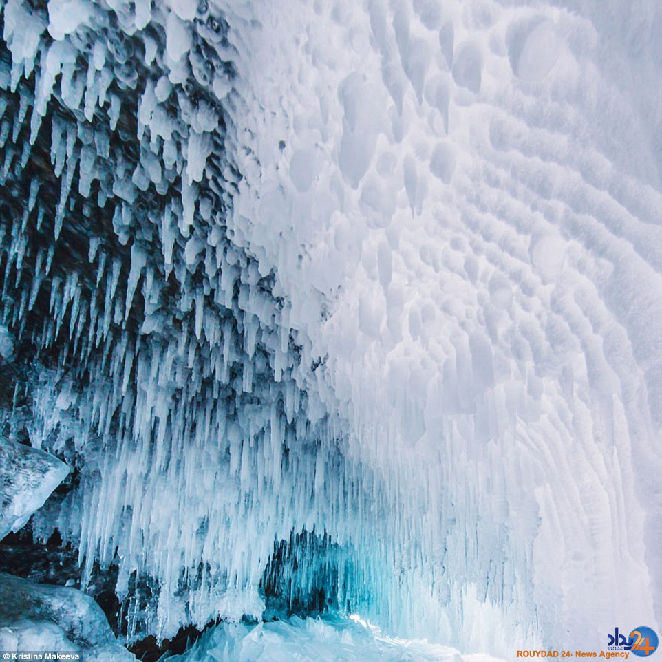 عمیق‌ترین دریاچه یخ‌زده جهان در سیبری (تصاویر)