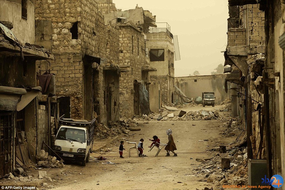 آخرالزمان حلب پس از داعش و طوفان شن (تصاویر)