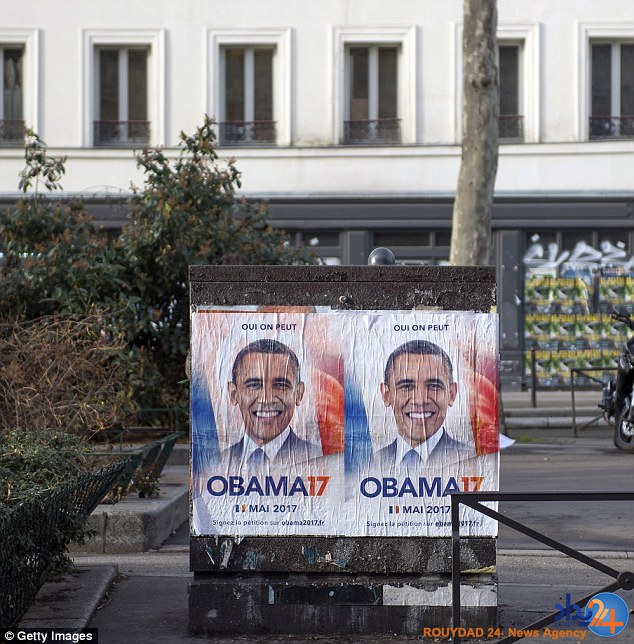 درخواست مردم فرانسه از اوباما برای نامزدی در انتخابات ریاست جمهوری کشورشان (تصاویر)