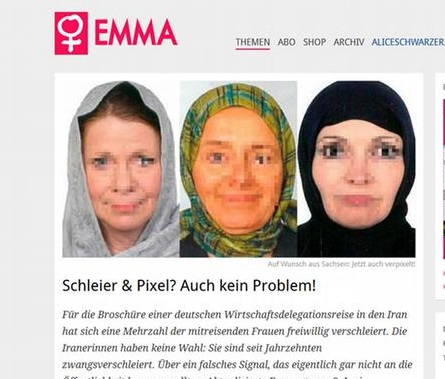 گزارش روزنامه آلمانی درباره حجاب هیئت اعزامی به ایران