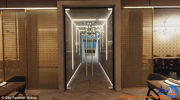 رونمایی از تونل شیشه‌ای رختکن مدرن منچسترسیتی (فیلم و تصاویر)