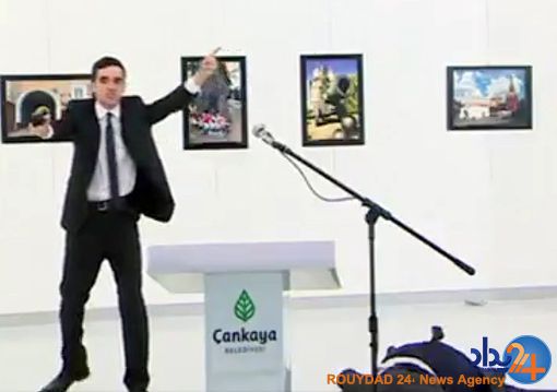سفیر روسیه در آنکارا کشته شد (تصاویر + فیلم ۱۶+)