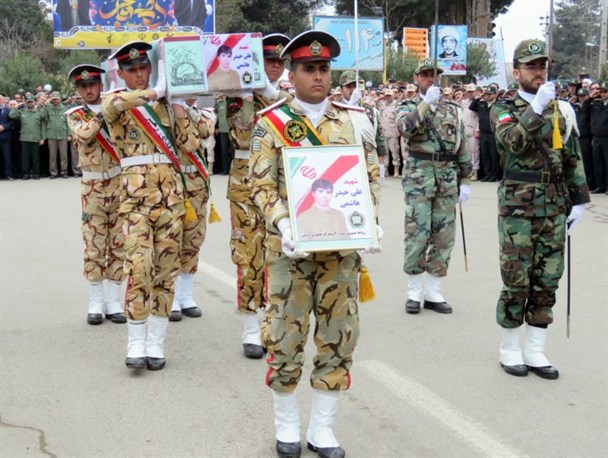 تشییع سه شهید تازه تفحص شده نیروی زمینی ارتش