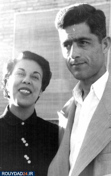 جلال آل احمد و همسرش