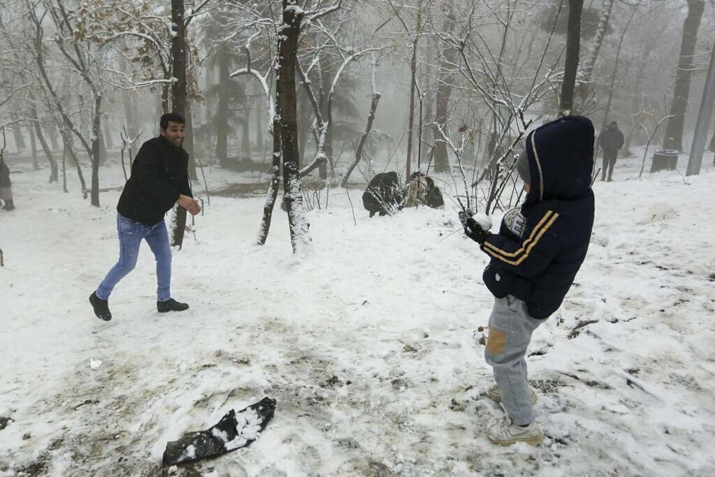 حجم سنگین برف در تهران