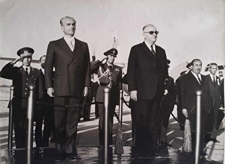 دیدار رئیس جمهور ترکیه با محمدرضاشاه پهلوی
