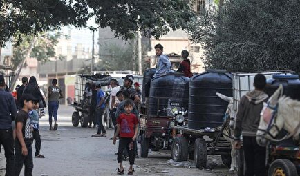 نمایی از وضعیت اسفناک آب در غزه