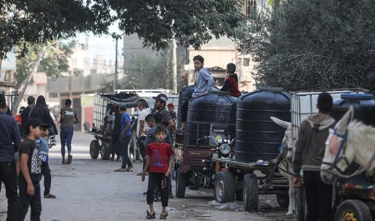 نمایی از وضعیت اسفناک آب در غزه