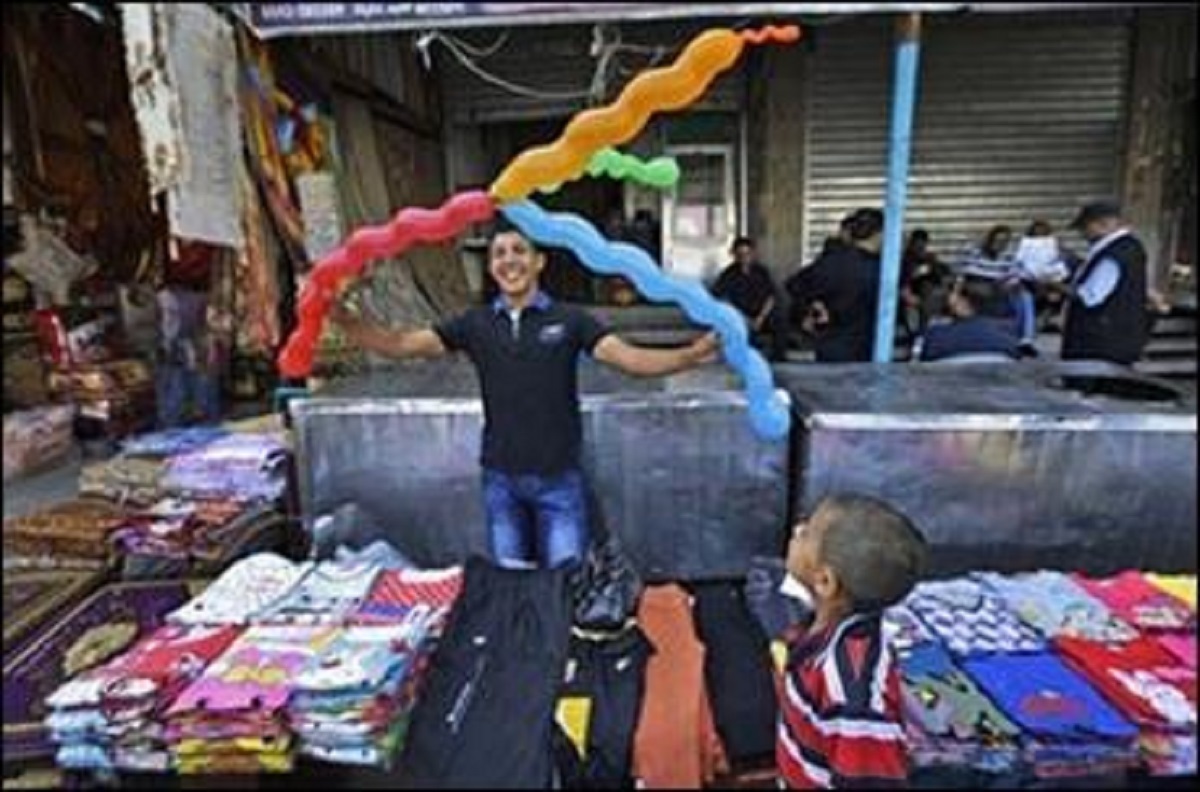 شادی کودکان غزه