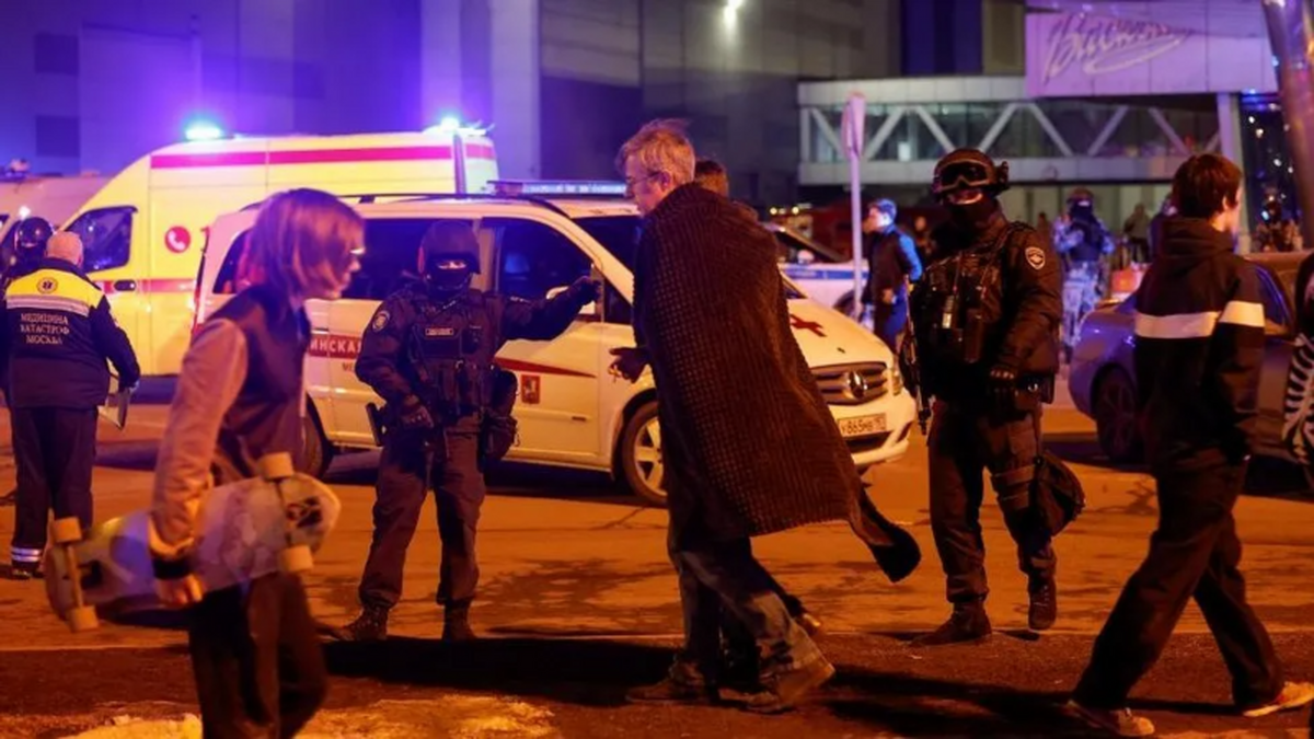 نخستین فیلم کمیته تحقیقات از صحنه حمله تروریستی در مسکو