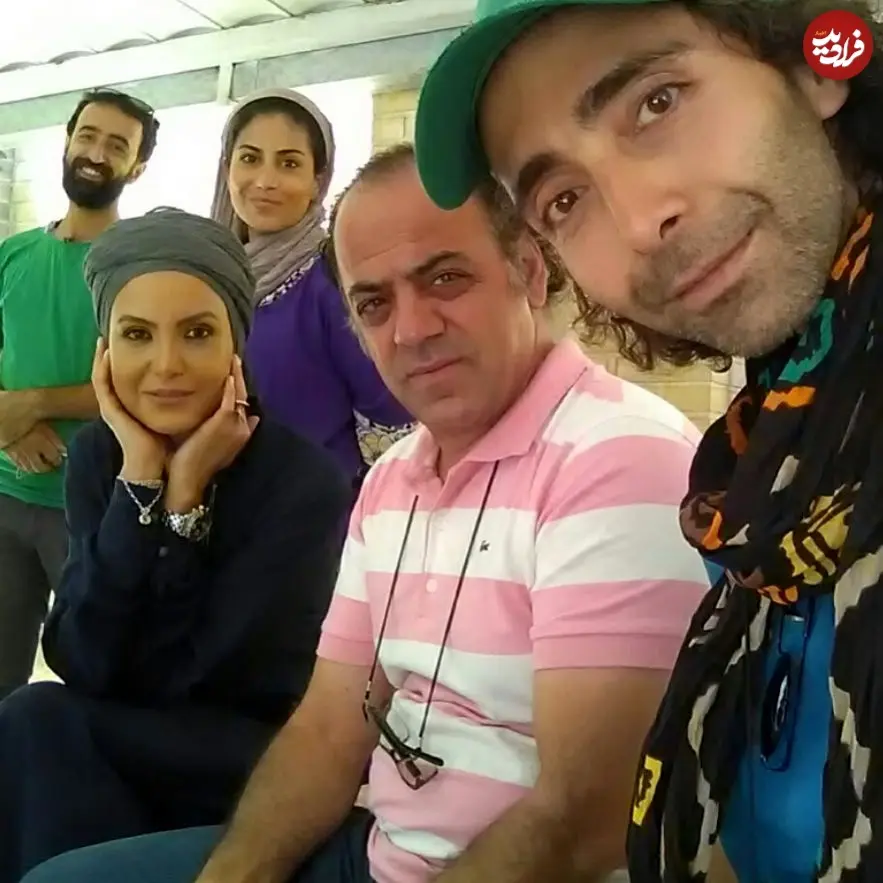 عکس| «سامیه لک و عوامل» در پشت صحنه (سریال آنام)؛ سال ۹۶