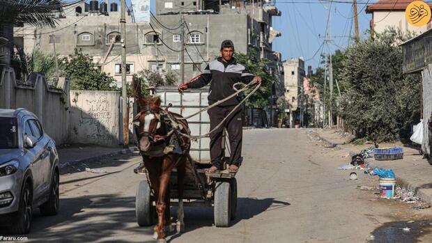 نمایی از تصاویر بحران آب در غزه