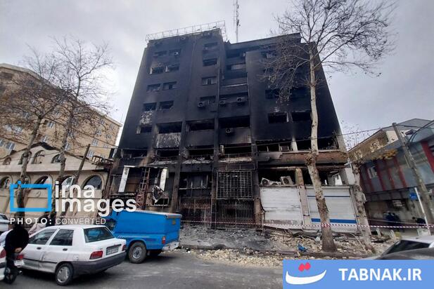 تخریب و آتش سوزی اماکن عمومی رشت