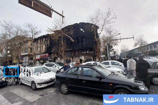 تخریب و آتش سوزی اماکن عمومی رشت