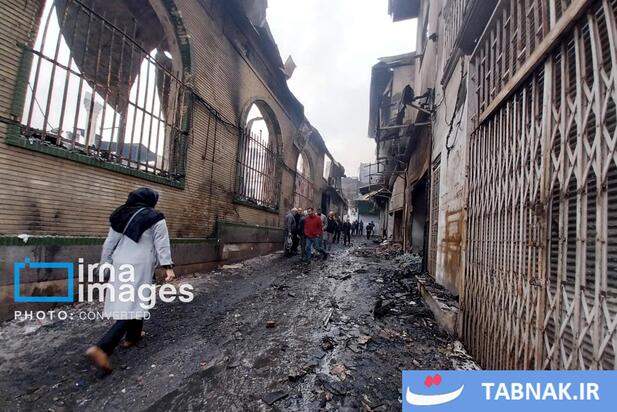 تخریب و آتش سوزی اماکن عمومی رشت