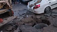 لحظه وحشتناک انفجار چاه فاضلاب در تبریز