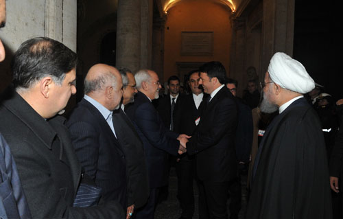 استقبال و مذاکرات دو جانبه روحانی و نخست وزیر ایتالیا (تصاویر)