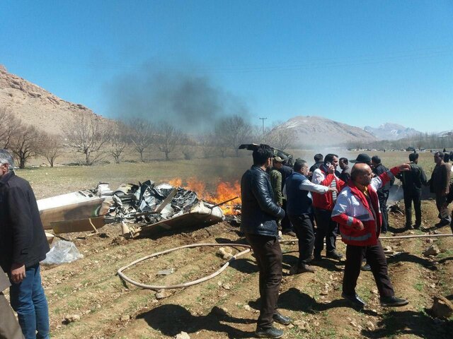 اجساد جانباختگان سقوط بالگرد اورژانس به خانواده‌هایشان تحویل داده شد