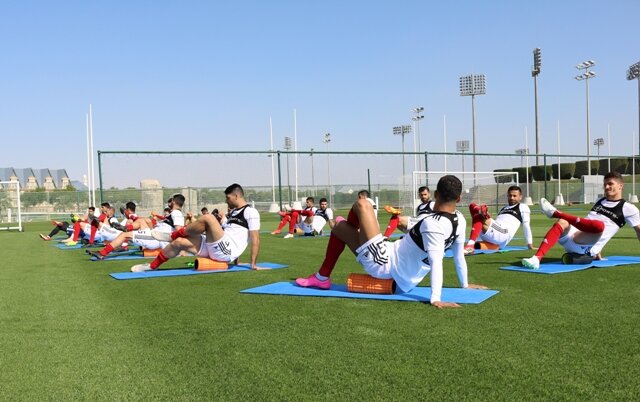 تمرین ملی‌پوشان در قطر