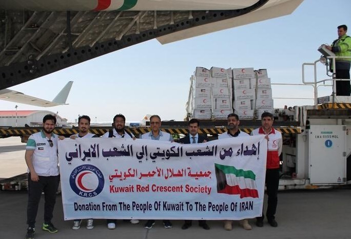 دومین محموله کمک‌های بشردوستانه کویت به سیل‌زدگان وارد ایران شد