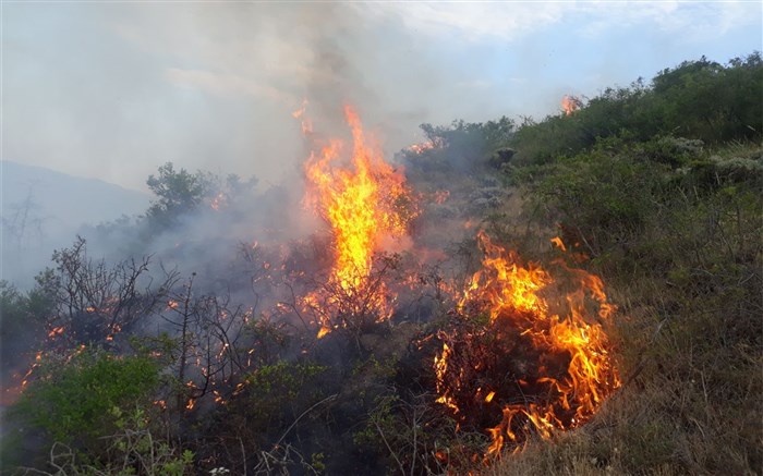 آتش‌سوزی گسترده در ارتفاعات شهرستان کازرون/ مهار آتش در کوهمره‌سرخی