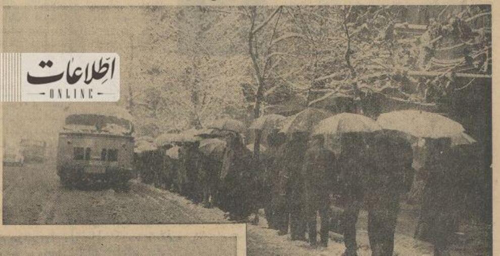 برف ۶۰ سال قبل که تهران را فلج کرد