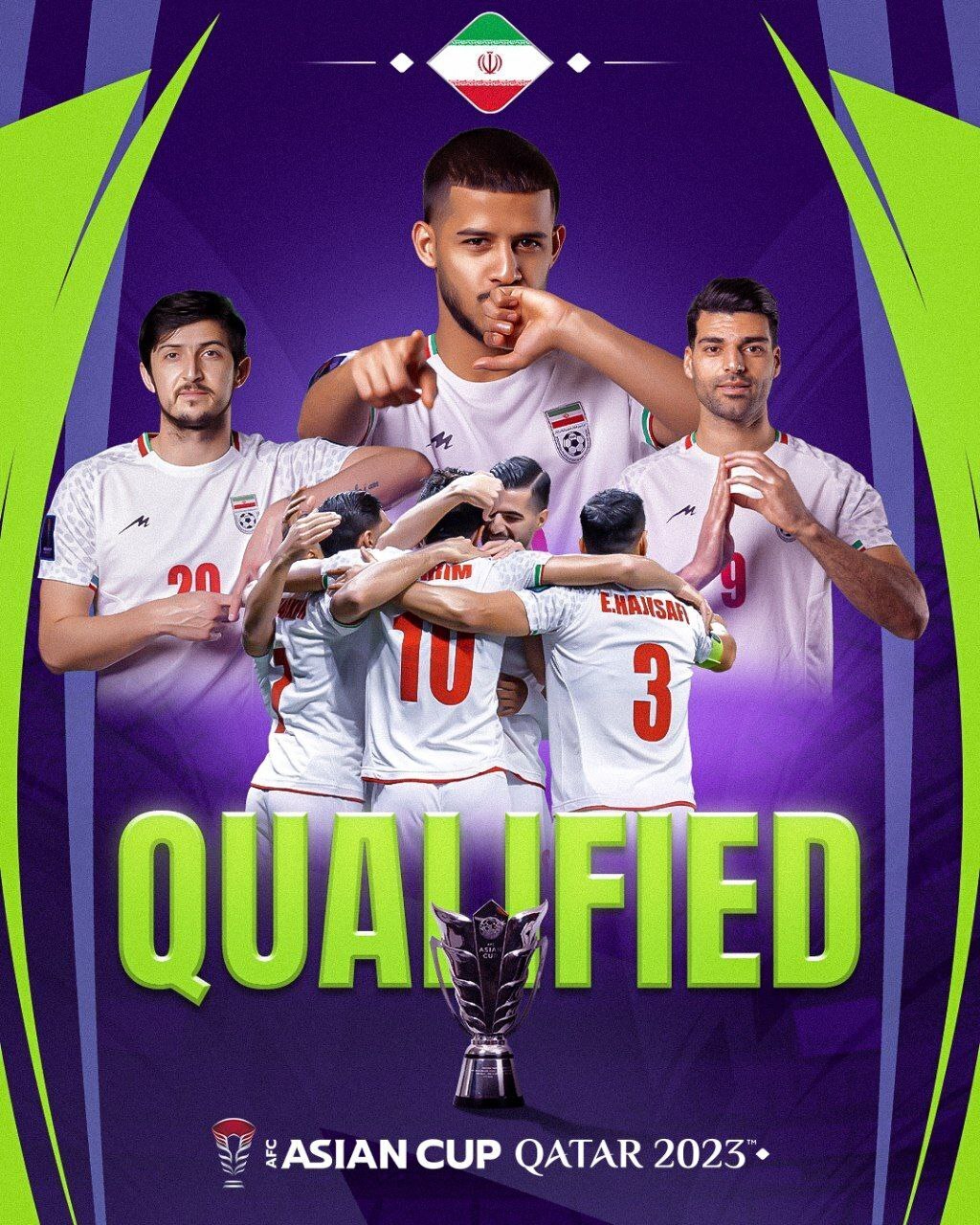 پوستر AFC بعد از صعود تیم ملی ایران
