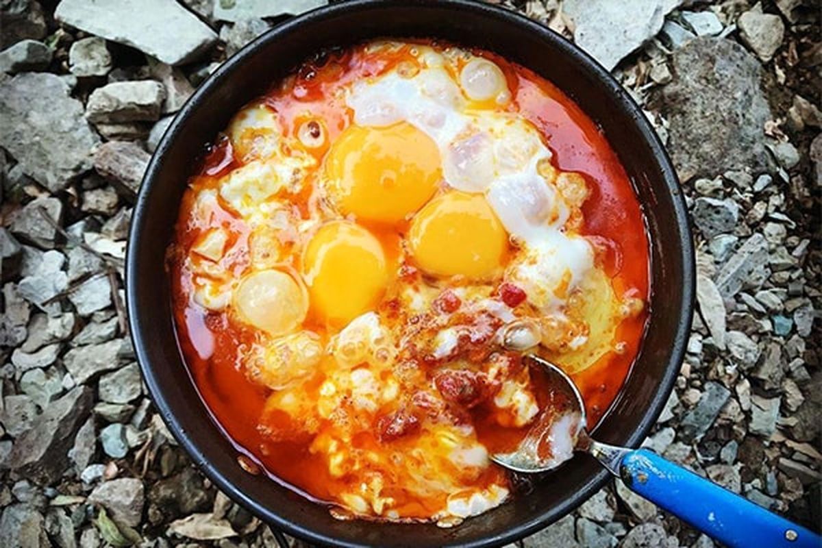 پخت اُملت در گرمای بالای ۵۰ درجۀ جنوب