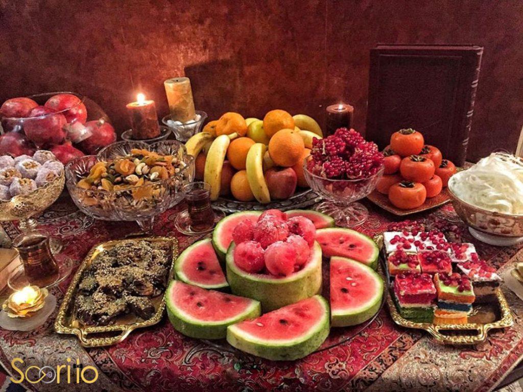 تزیین شب یلدا برای عروس