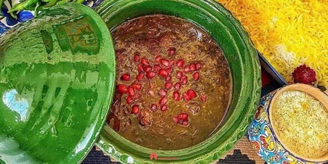 طرز تهیه خورش اناربیج خوش‌مزه و مجلسی