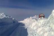 ویدئویی عجیب از حجم برف در کردستان