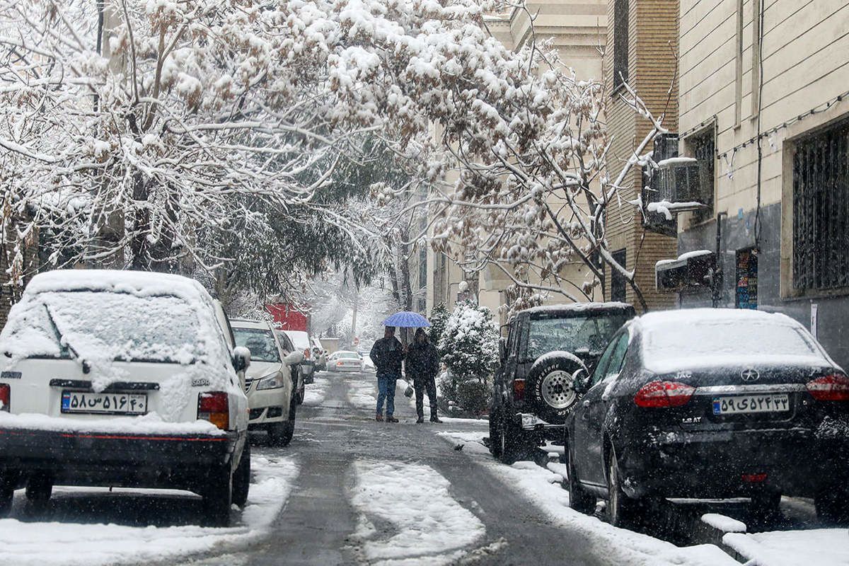 پیش‌بینی ۱۰ روز بارش برف در ایران | صدور هشدار نارنجی برای ۵ استان غربی