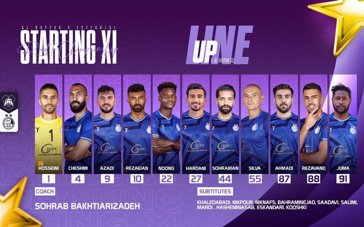 گزارش زنده الریان قطر - استقلال ایران | جمعه و کوشکی قاتل حمله و ضد حمله استقلال گزارش زنده الریان قطر - استقلال ایران | جمعه و کوشکی قاتل حمله و ضد حمله استقلال