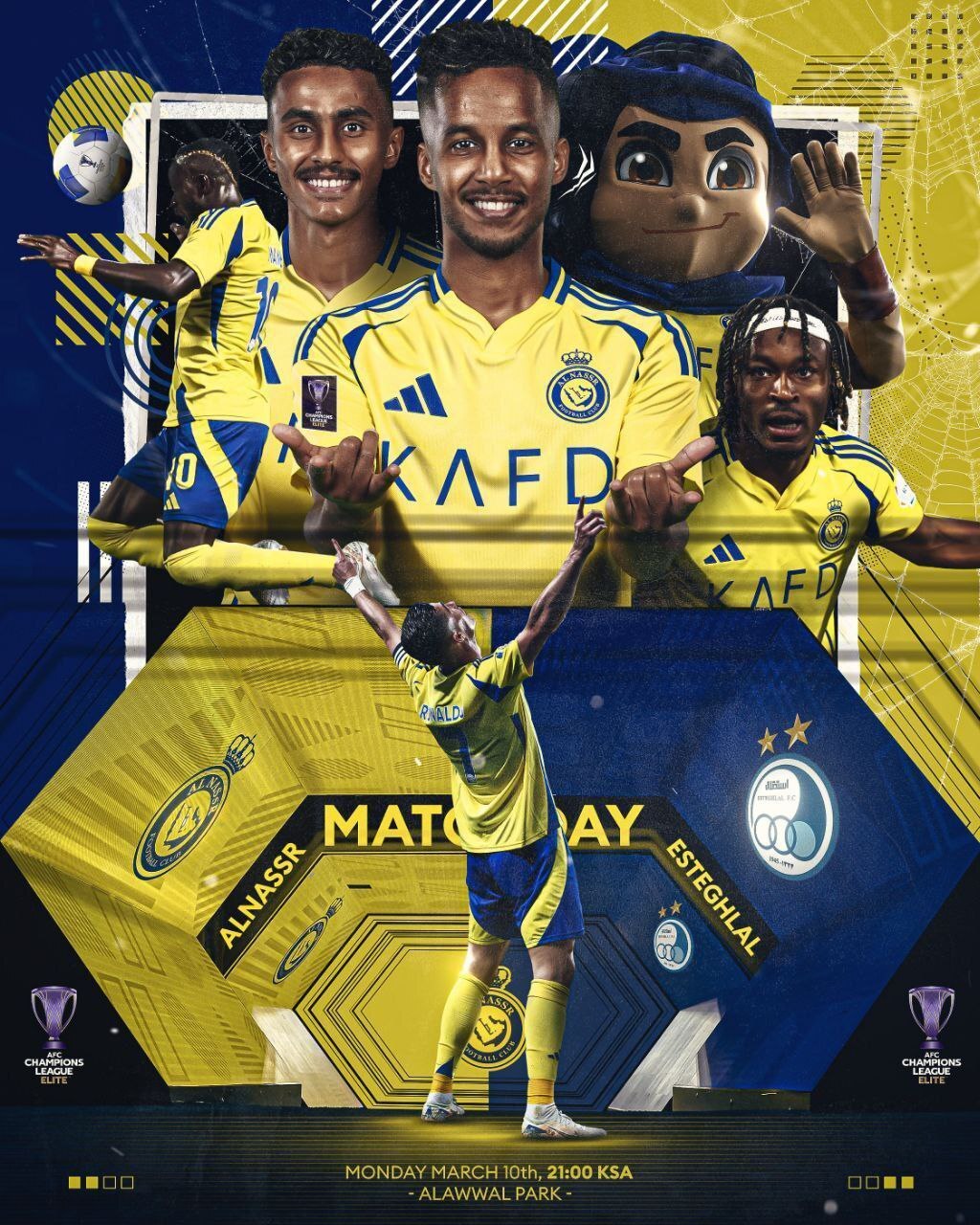 پوستر النصر برای بازی مقابل استقلال منتشر شد پوستر النصر برای بازی مقابل استقلال منتشر شد