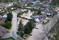 ببینید| باران شدید خانه‌ها را در شمال فرانسه زیر آب برد