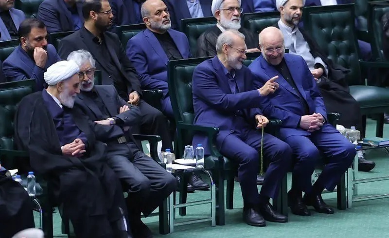 تصویر لاریجانی و قالیباف در افتتاحیه مجلس خبرساز شد