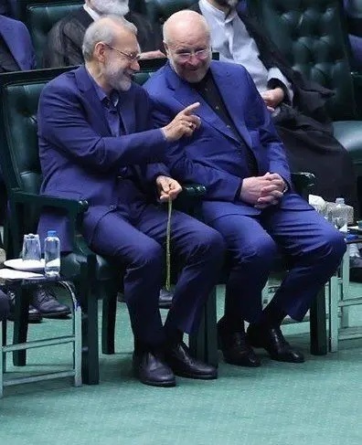 تصویر لاریجانی و قالیباف در افتتاحیه مجلس خبرساز شد