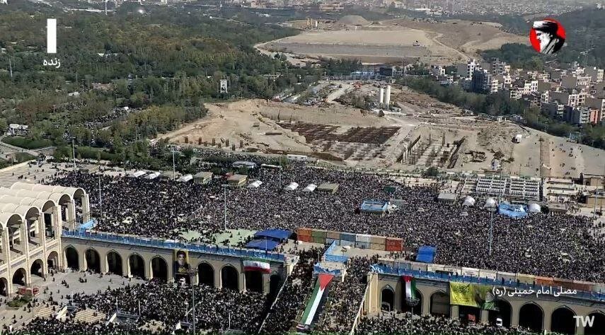 عکسی از مصلی تهران پیش از حضور رهبر انقلاب در نماز جمعه