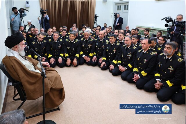 رهبری در دیدار با مسئول و فرماندهان نیروی دریایی: جهت‌گیری نیروهای مسلح افزایش توان رزم باشد| مهمترین کار پیشگیری از تهاجم است