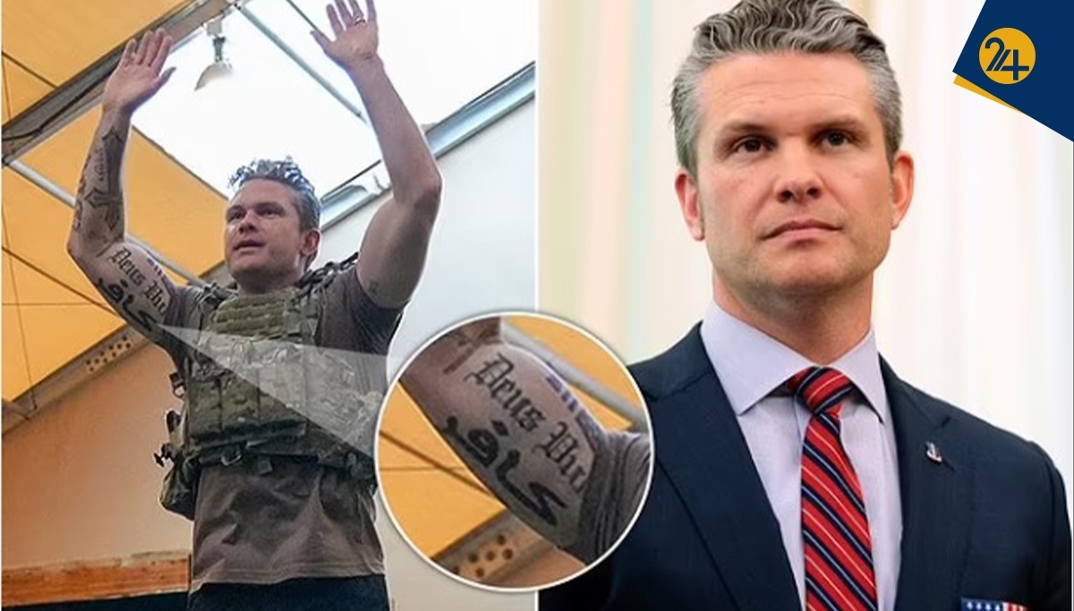 خالکوبیهای روی بدن «پیت هگست» وزیر دفاع ترامپ چه معنایی دارند؟ خالکوبیهای روی بدن «پیت هگست» وزیر دفاع ترامپ چه معنایی دارند؟