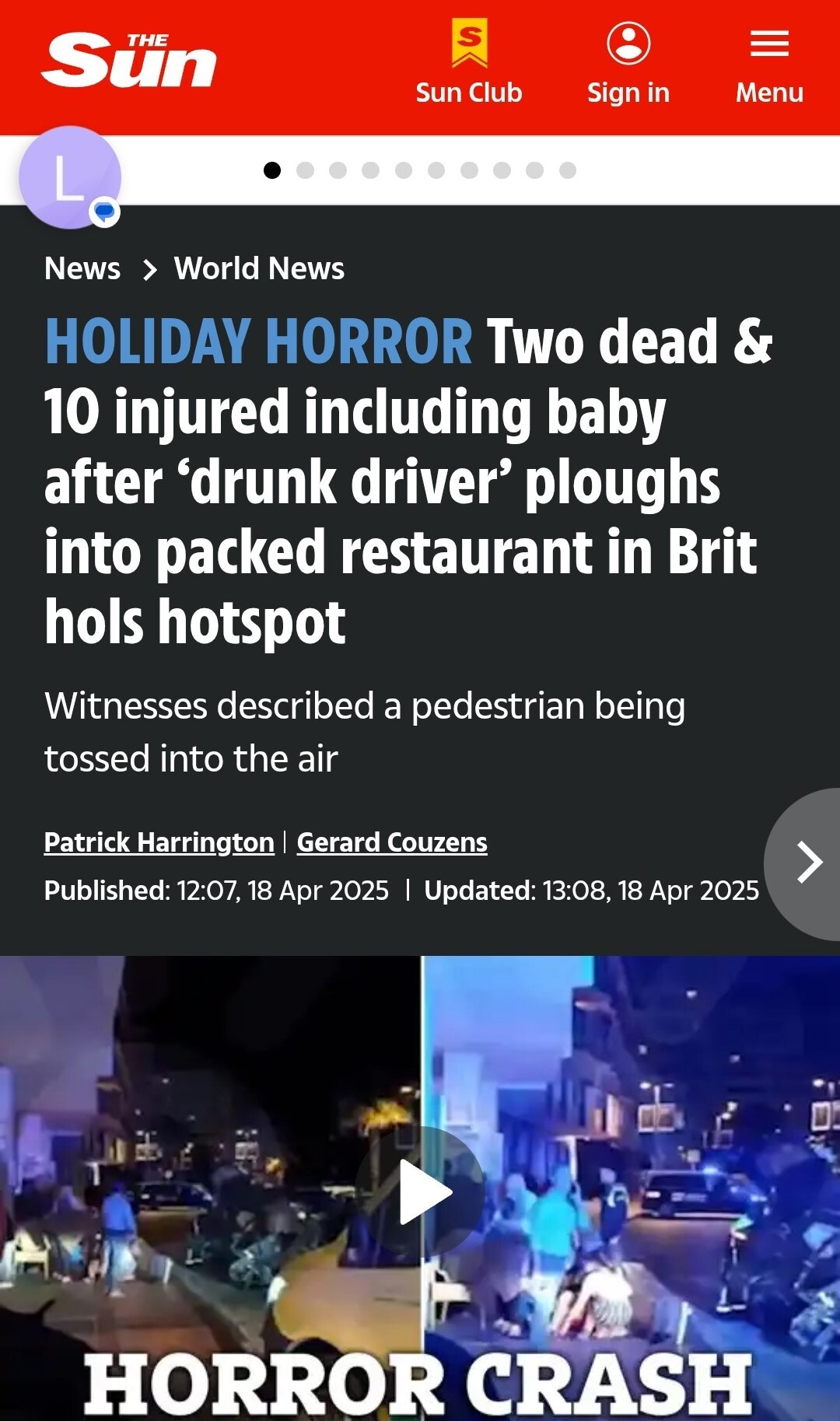 ماجرای کشته شدن شهروند اسپانیایی توسط راننده مست ایرانی! ماجرای کشته شدن شهروند اسپانیایی توسط راننده مست ایرانی!