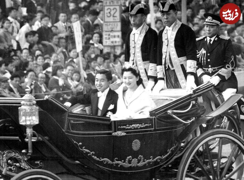 مراسم عروسی امپراتور و ملکۀ ژاپن در سال ۱۳۳۸ +عکس مراسم عروسی امپراتور و ملکۀ ژاپن در سال ۱۳۳۸ +عکس