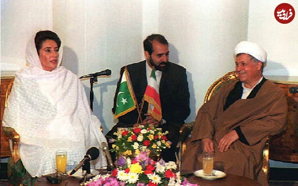 هاشمی رفسنجانی در دیدار با بی نظیر بوتو در سال ۷۴ +عکس هاشمی رفسنجانی