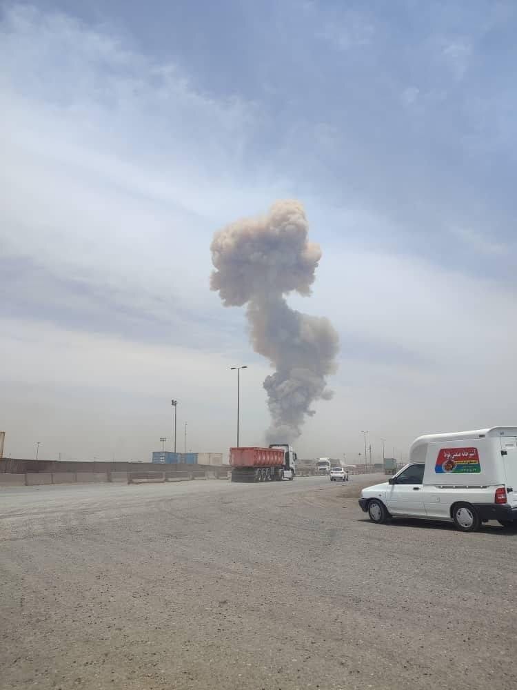 انفجار مهیب در بندر شهید رجایی بندرعباس +تصاویر انفجار