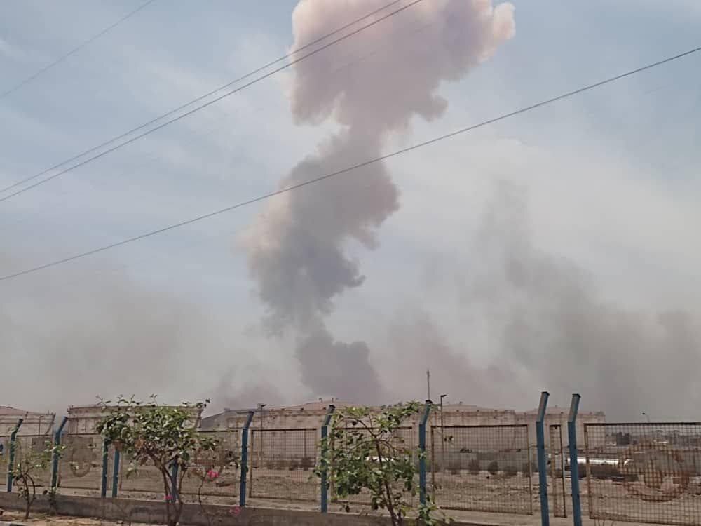 انفجار مهیب در بندر شهید رجایی بندرعباس +تصاویر انفجار