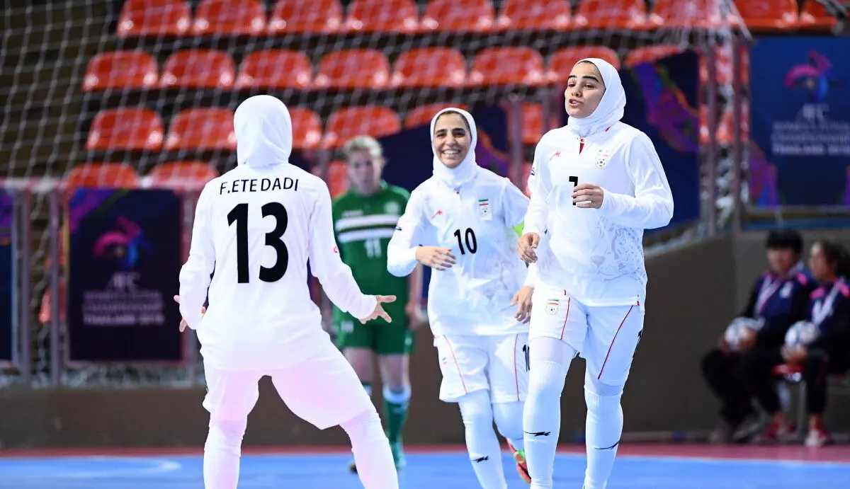 پیروزی فوتسال زنان ایران برابر روسیه فوتسال زنان